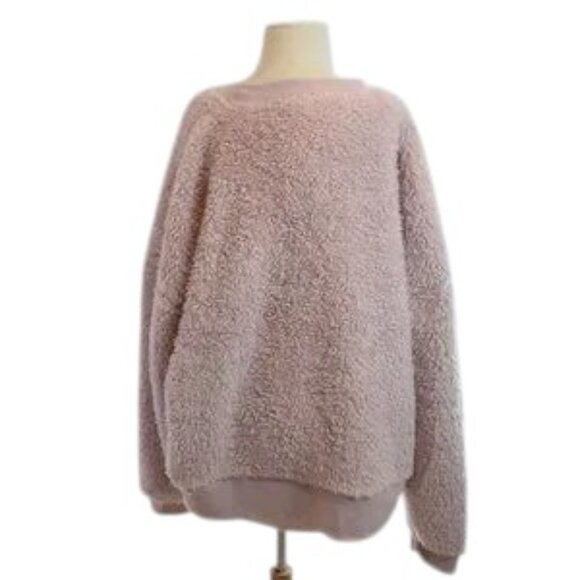 Secret Treasures Pink Sherpa Teddy Top Plus Size 2X - Picture 4 of 4